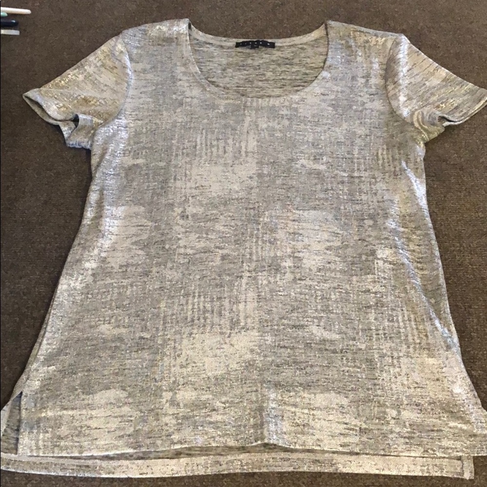 Sparkly silver top